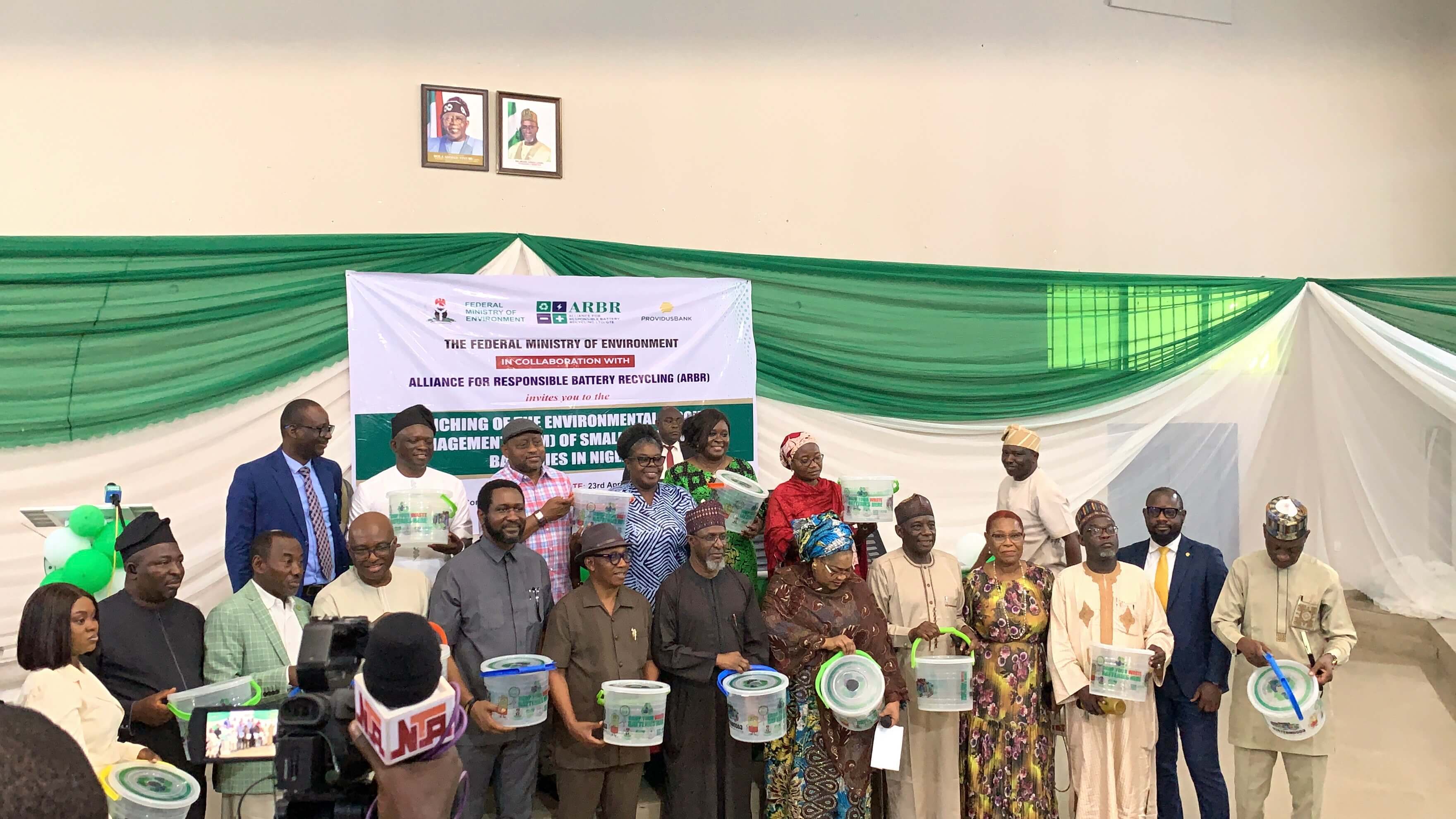 Launching of the Receptacles for Small Sized Waste Batteries in Nigeria (FCT).