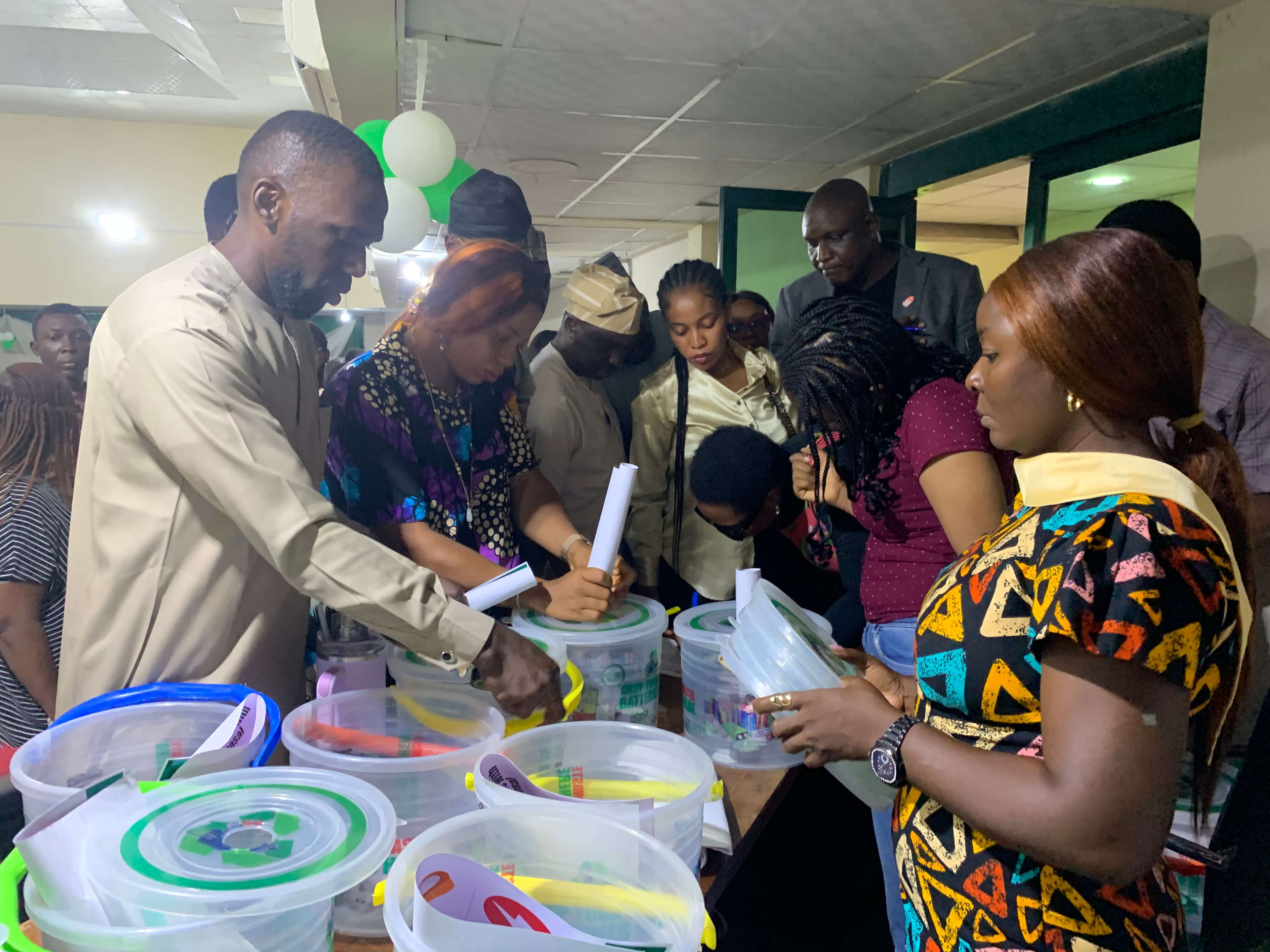 Launching of the Receptacles for Small Sized Waste Batteries in Nigeria (FCT).